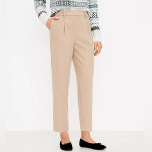 LOFT Tall Pull On Tapered Pants in Brushed Flannel- LT